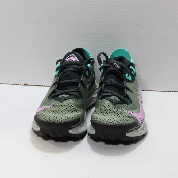 Nike Women's Pegasus Trail 2 Seaweed Beyond Pink Shoes Size 5