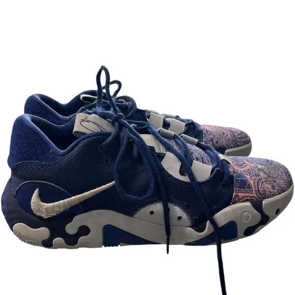 Nike XC Men's DC1974-400 Blue Paisley Hyper Royal Athletic Shoes Size 10