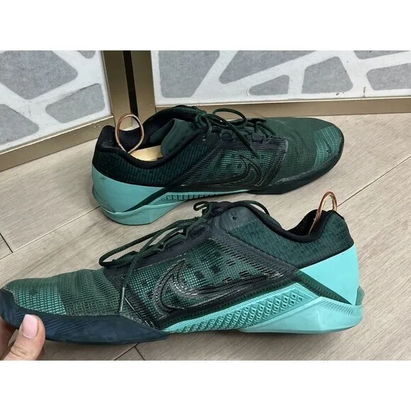 NIKE ZOOM METCON TURBO 2 TRAINING SHOES Men Sneakers Sz 13 Green DH3392-393
