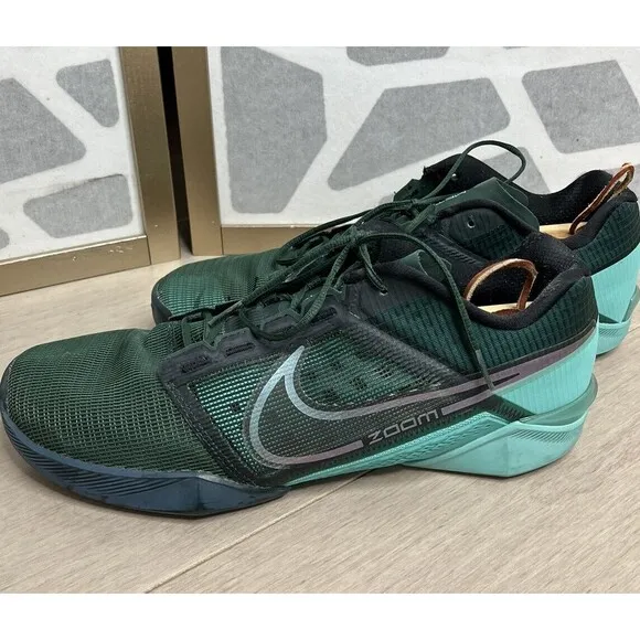 NIKE ZOOM METCON TURBO 2 TRAINING SHOES Men Sneakers Sz 13 Green DH3392-393