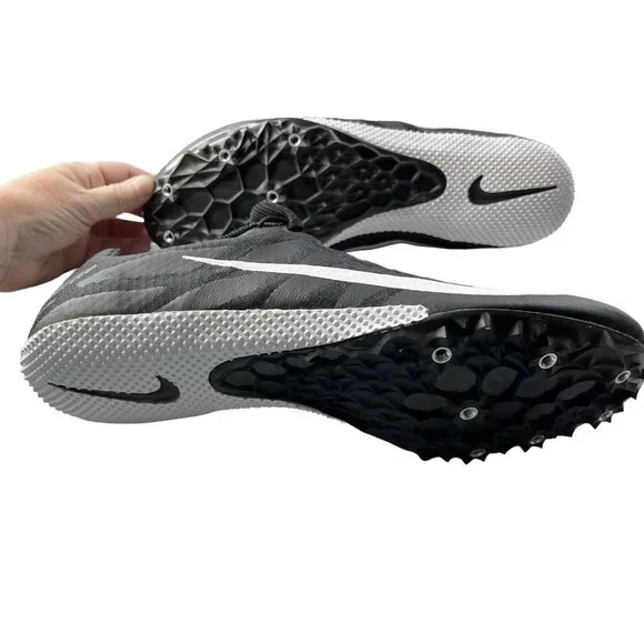 Nike Zoom Rival S9 Track Spike Cleat Shoes Mens Size 12 Black Sneakers
