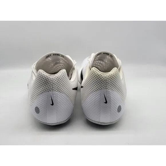 Nike Zoom Rival Sprint Track Spikes White/Black DC8753-100 Size 12.5 Mens