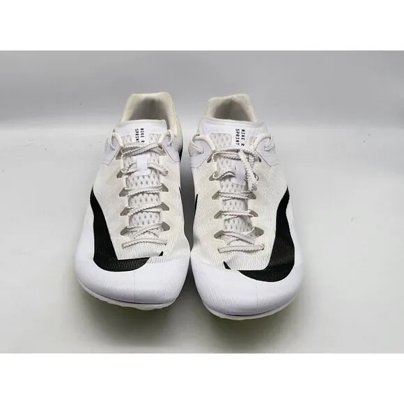 Nike Zoom Rival Sprint Track Spikes White/Black DC8753-100 Size 12.5 Mens