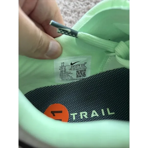 Nike ZoomX Ultrafly Trail Men's Size 11 White Green Orange Shoes DX1978-102 New