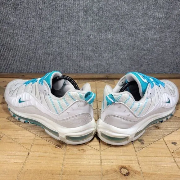 Nike Air Max 98 White Teal Nebula Sneaker 640744-109 Mens Size 13 Shoes