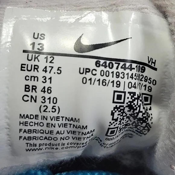 Nike Air Max 98 White Teal Nebula Sneaker 640744-109 Mens Size 13 Shoes