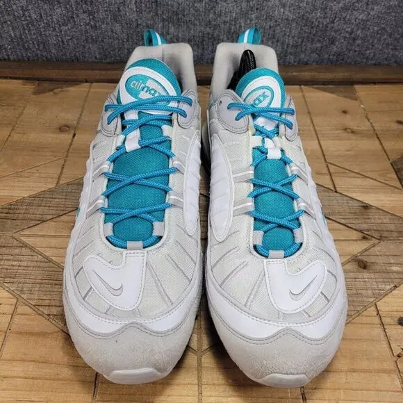 Nike Air Max 98 White Teal Nebula Sneaker 640744-109 Mens Size 13 Shoes