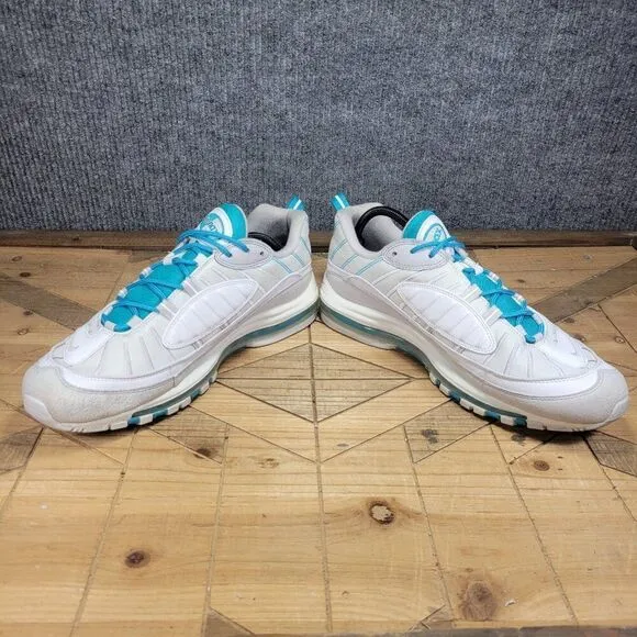 Nike Air Max 98 White Teal Nebula Sneaker 640744-109 Mens Size 13 Shoes