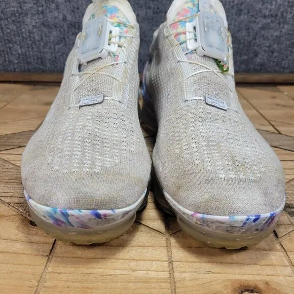 Nike Air VaporMax Flyknit 2020 Summit Cream Men’s Athletic Sneaker Shoes 10