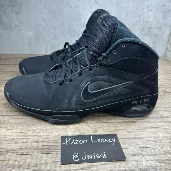Nike~Men’s~Air Visi Pro 3 Black Basketball Shoes Lace Up Mid Top Size 11.5