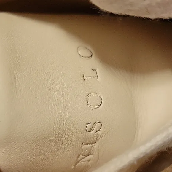 NISOLO 7 REINA CREAM BONE OFF WHITE LEATHER HIGH TOP SNEAKERS TENNIS SHOES
