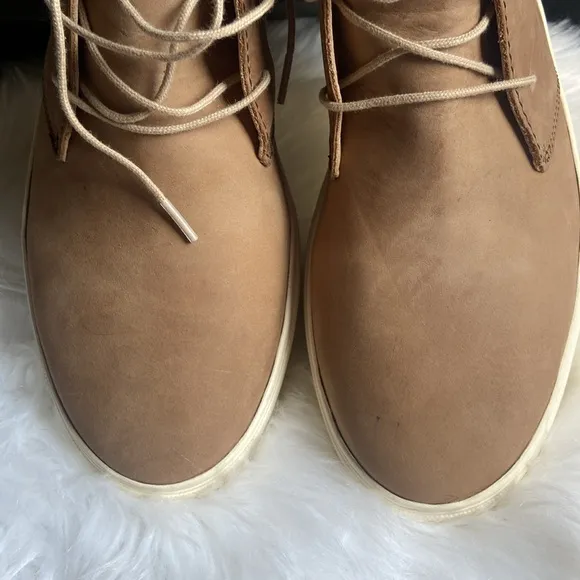 Nisolo Cortez Mid Top Men's Tan Leather Shoes Sneaker Tobacco Size 12.5 NWB