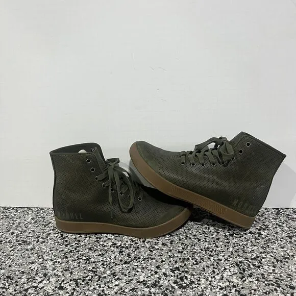 No Bull Project Unisex High Top Green Olive Shoes Size 6.5M 8W Gym Workout
