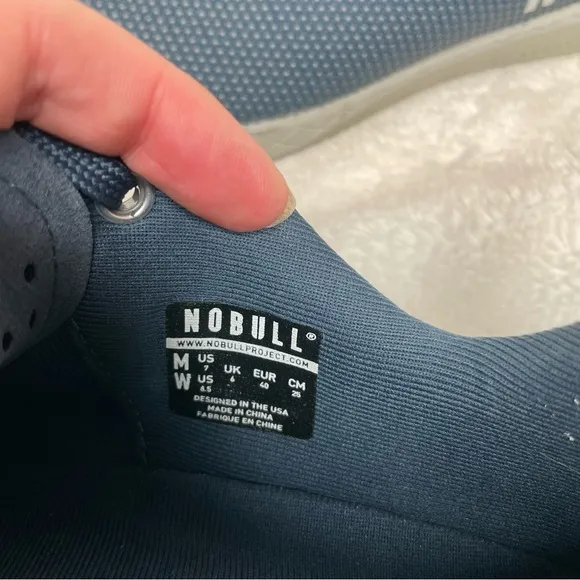 Nobull Men’s Gum Trainer Shoes Size 7 Navy Blue Athletic Low Top Sneakers