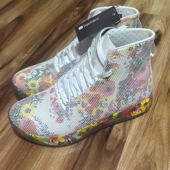 NoBull Super Blossom Floral High top Sneakers Womens Size 10 NIB