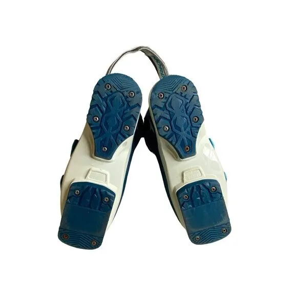 Nordica Ace Of Spades Ski Boots 23.5 Womens Pro Freestyle Blue &amp; White With Acce