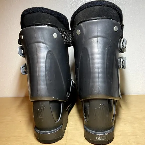 Nordica B9W Ski Boots Mondo 4 Micro Adjust Alu Buckles Black 240/245