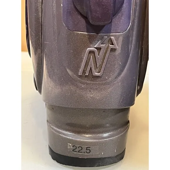 Nordica Bioflex Ski Boots Mondo Point Size 22.5 (Youth Size US 4.5) Purple Gray