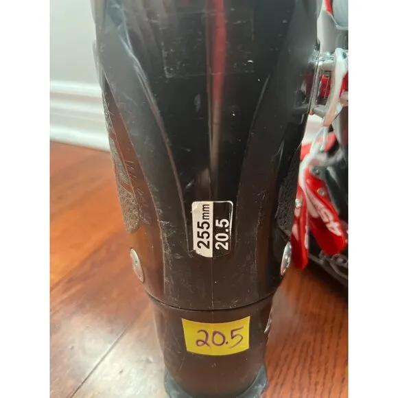 Nordica FireArrow Team 2 Black Red Ski Boots Youth kids 255 mm Size 20.5