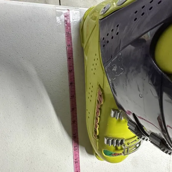 Nordica Grand Prix Ski Boots Yellow Green Purple Kevlar Reinforced Power Frame