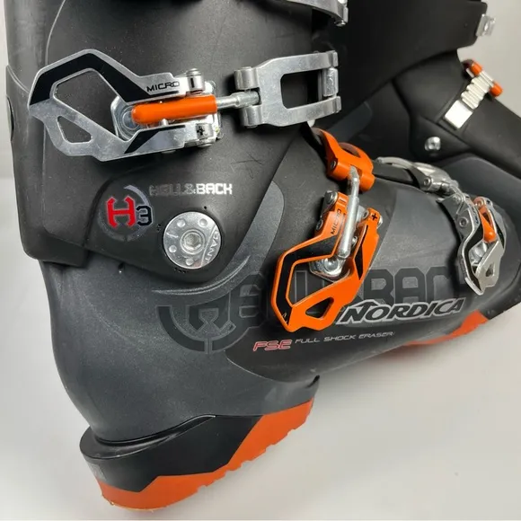 NORDICA Hell &amp; Back H3 RTL Alpine Downhill Ski Boots Men's Size 25.5