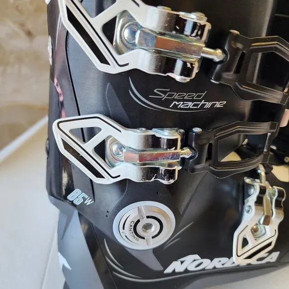 Nordica Speedmachine 85 Ski Boots Black Size 23-23.5