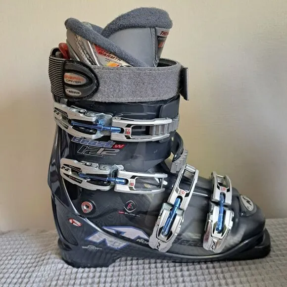 Nordica The Beast 12 W Ski Boots Size 25 25.5 Blue Mens 7 7.5 Womens 8 8.5