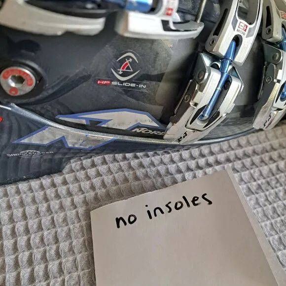 Nordica The Beast 12 W Ski Boots Size 25 25.5 Blue Mens 7 7.5 Womens 8 8.5