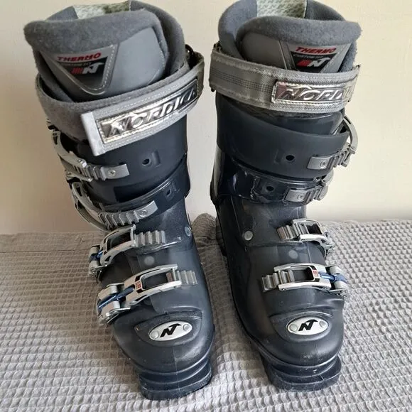 Nordica The Beast 12 W Ski Boots Size 25 25.5 Blue Mens 7 7.5 Womens 8 8.5