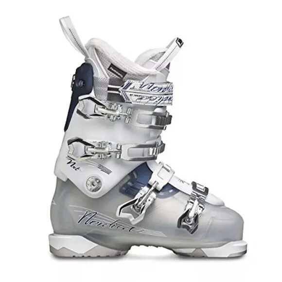 Nordica Women's NXT N3 Ski Boots, Smoke, Size 8.5 (255)
