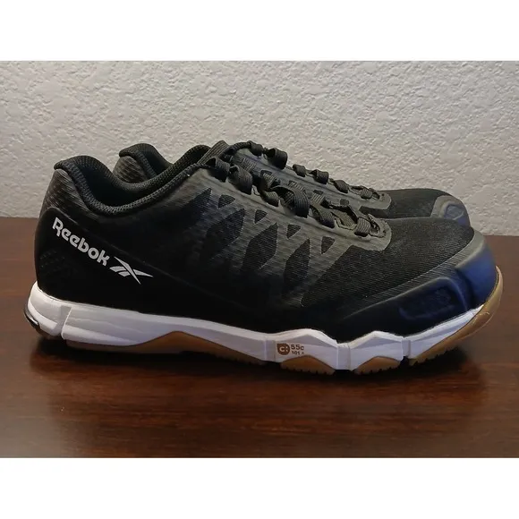 NWB Reebok Speed TR Work Low -Black Athletic Shoes -Comp Toe - Sz W6.5 M4.5 #645
