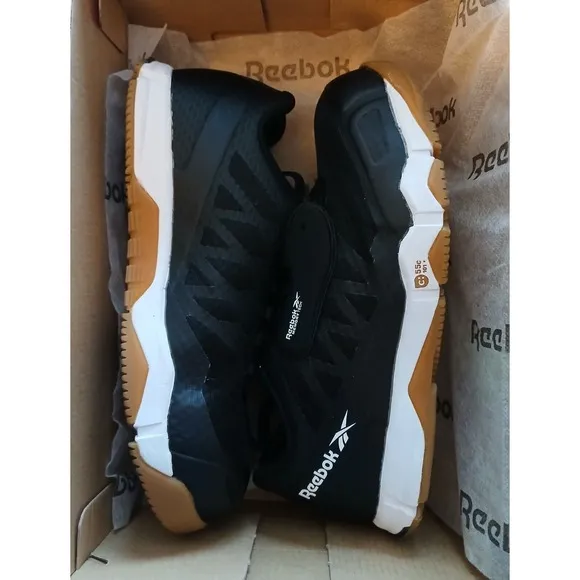 NWB Reebok Speed TR Work Low -Black Athletic Shoes -Comp Toe - Sz W6.5 M4.5 #645