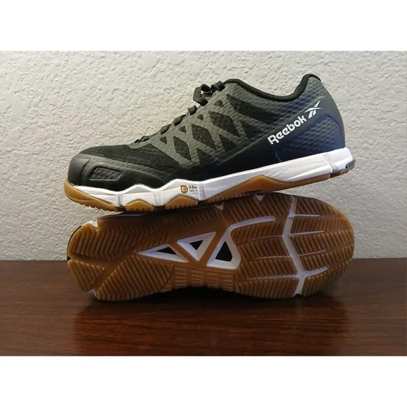 NWB Reebok Speed TR Work Low -Black Athletic Shoes -Comp Toe - Sz W6.5 M4.5 #645
