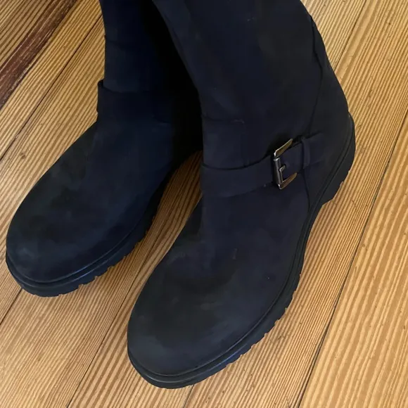NWOB La Canadienne Hyacinth Waterproof Suede Boots in Black Sz 8.5.