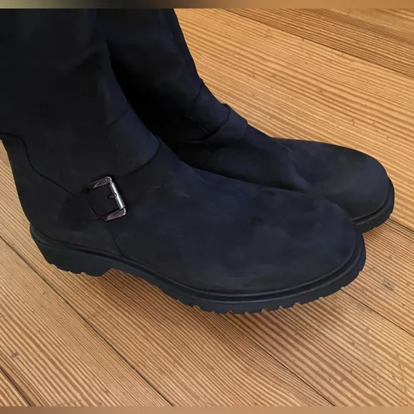 NWOB La Canadienne Hyacinth Waterproof Suede Boots in Black Sz 8.5.