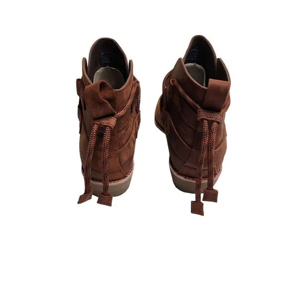 NWOB Teva De la vina dos shorty women's brown leather ankle boots Sz 7