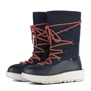NWOB|Fitflop Skandi Navy Blue Suede Boots, 8