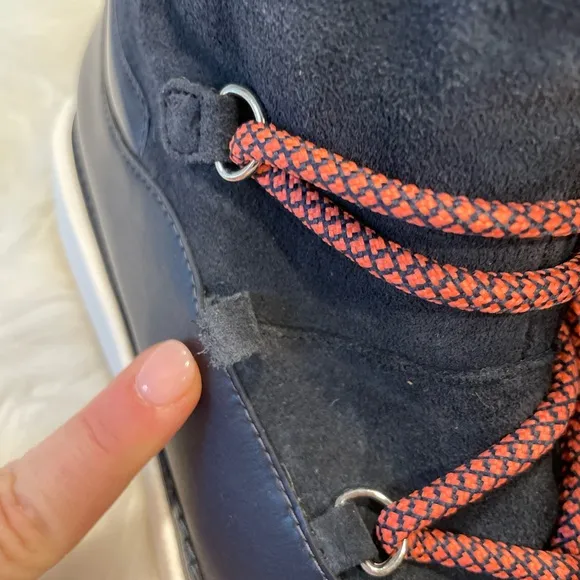 NWOB|Fitflop Skandi Navy Blue Suede Boots, 8