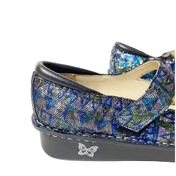 NWOT Alegria By PG Lite Leather Paloma Rave On The Nile Mary Jane Shoes Size 7
