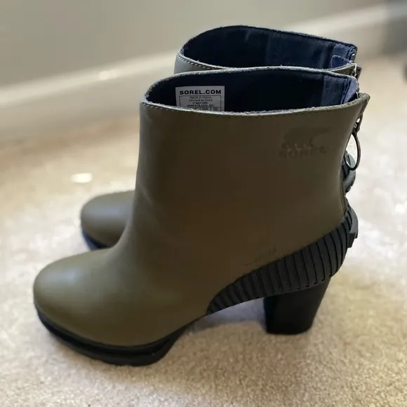 NWOT Sorel Dacie Boot, Nori(Olive Green), Sorel Bootie Waterproof Boots size10