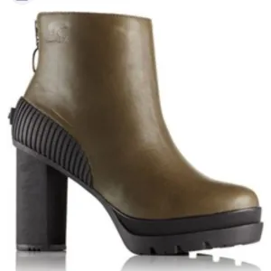 NWOT Sorel Dacie Boot, Nori(Olive Green), Sorel Bootie Waterproof Boots size10