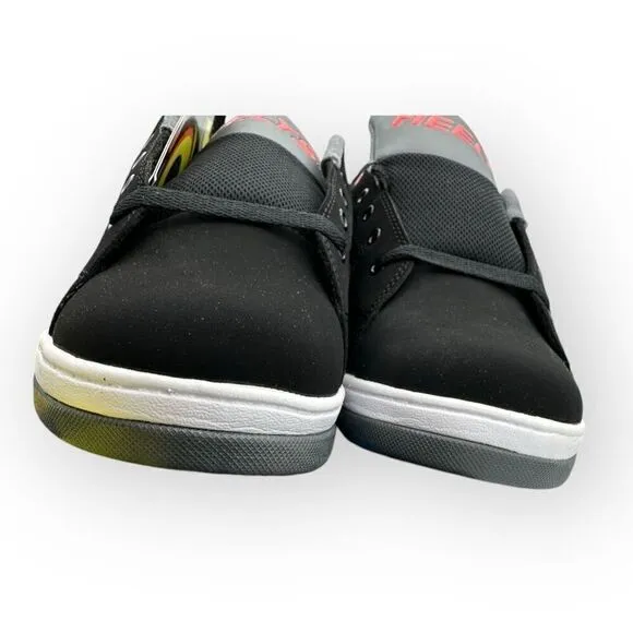NWT Heelys Kids Boys Proper 2.0 Roller Skate Sneaker Shoes Black Red Size 9