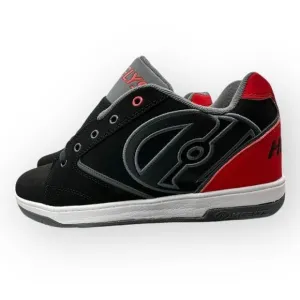 NWT Heelys Kids Boys Proper 2.0 Roller Skate Sneaker Shoes Black Red Size 9