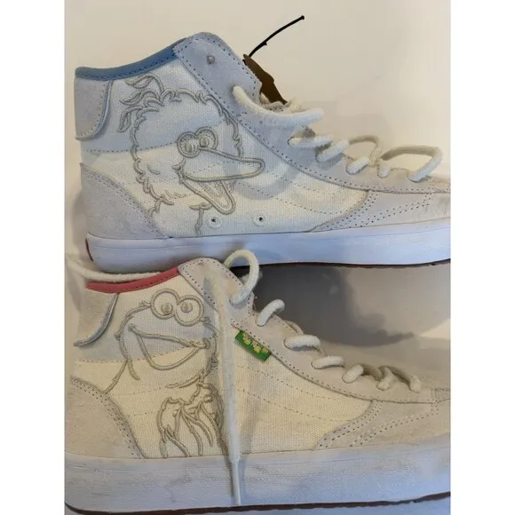 NWT S 10 Vans x Sesame Street &quot;The Lizzie Elmo&quot; Men's High Top Shoes Skateboard