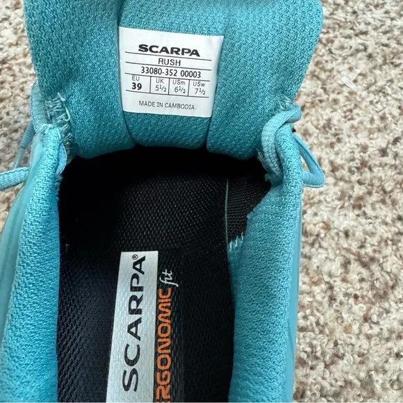 NWT! SCARPA Women's Rush Shoes for Hiking and Trail Running size EU39