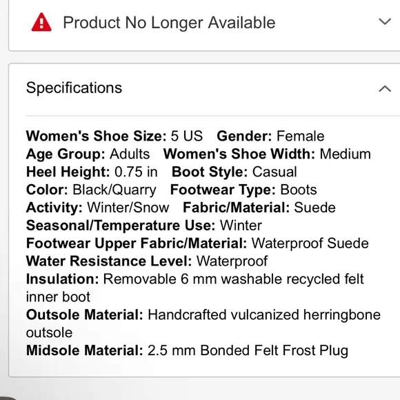 NWT Sorel Joan of Arctic waterproof boot