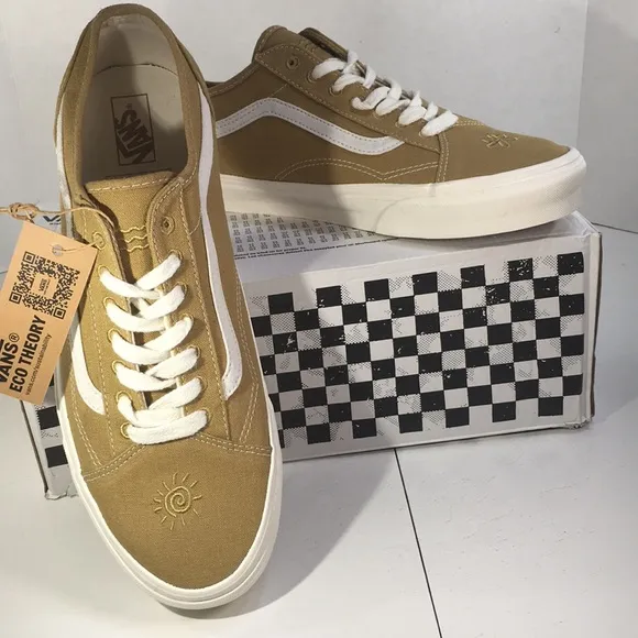 NWT Vans Old Skool Eco Theory Skate Shoes in Golden Mustard Men’s 11