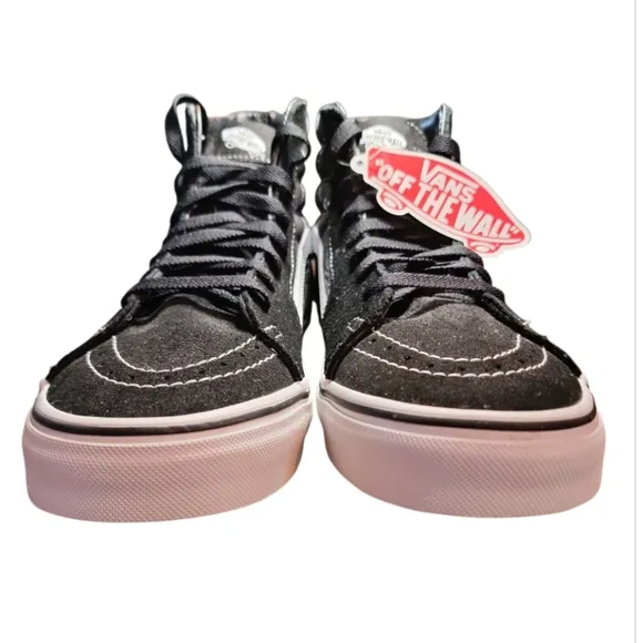 NWT VANS SK8-HI Bandana Black Suede Canvas Skate Shoes Men's Size 9.5 Women's 11