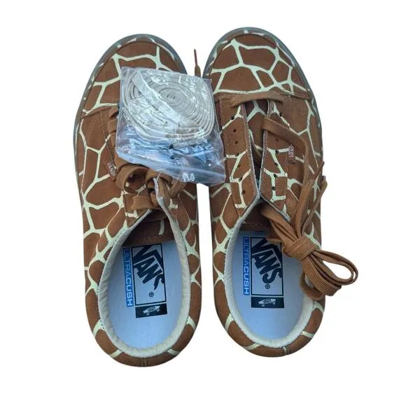 NWT Vans Vault Old Skool Giraffe Skate Shoe Sneaker Mens Size 8.5 Womens Size 10