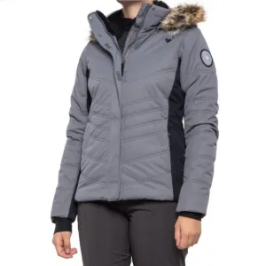Obermeyer Women's Tuscany II Jacket with Removable Hood Knightly Grey 16